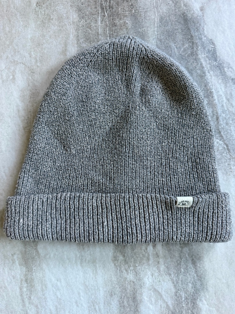 Madewell Gray Ribbed Knit Beanie